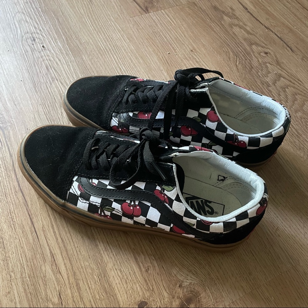 Cherry Checkered Vans